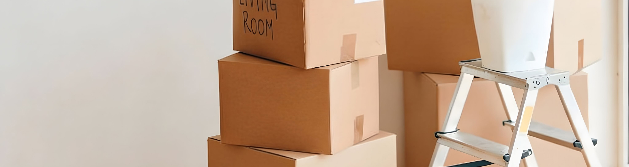 Kartons bei einem Umzug